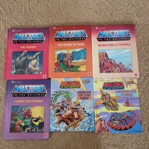 Lot of 6 Vintage Masters of the Universe Hardcover Picture Books
